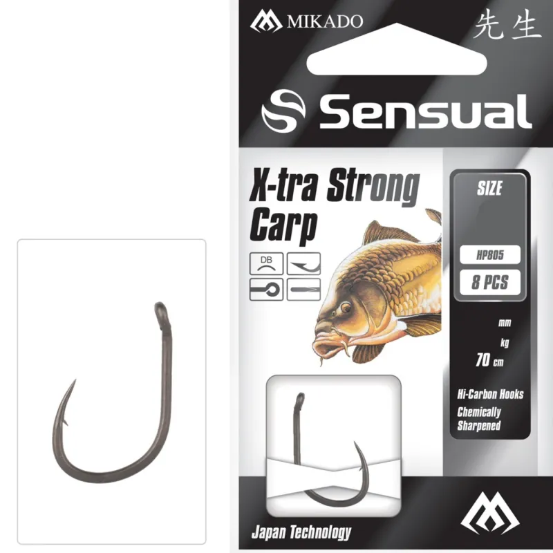 Gotowe Przypony Mikado Sensual X-Tra Strong Carp nr 6 / 0.22 mm – mocne i pewne