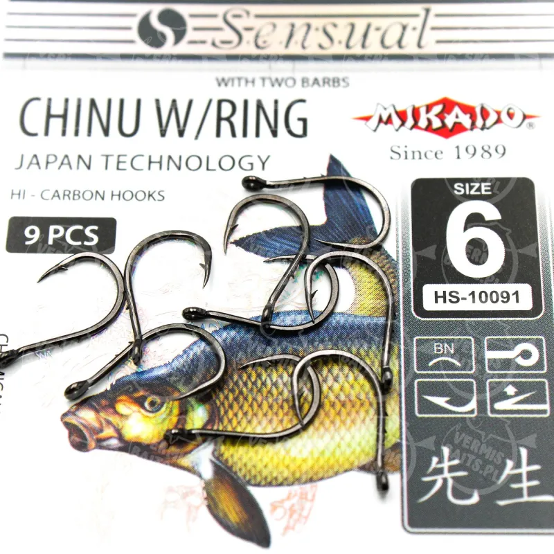Haczyki Sensual Mikado Chinu Ring nr 6 BN