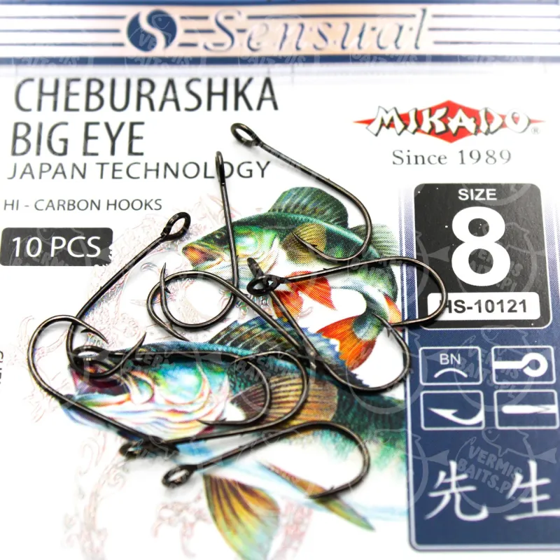 Haczyki Sensual Mikado Cheburashka Big Eye nr 8