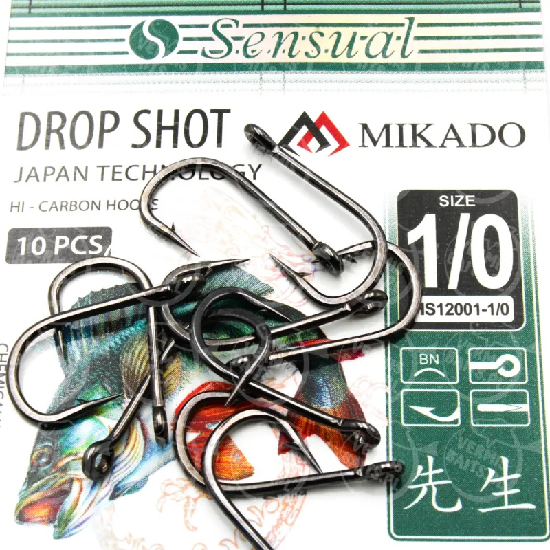 Haki spinningowe Sensual Mikado Drop Shot nr 1/0