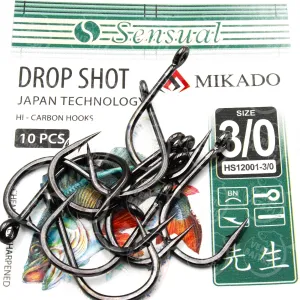 Haki spinningowe Sensual Mikado Drop Shot nr 3/0