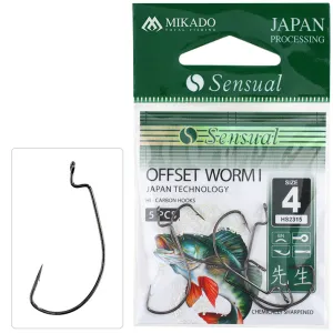 Haki spinningowe Sensual Mikado nr1/0 Offset Worm 1
